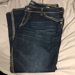 Silver jeans-plus size